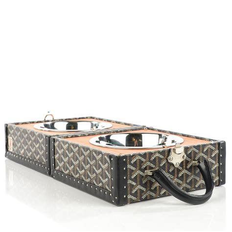 goyard bowls dog|maison Goyard double bowl.